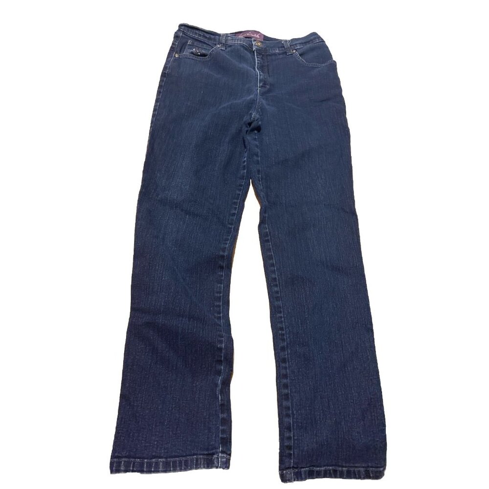 Gloria Vanderbilt Amanda Jeans Straight Leg Women's size 12 Blue School College